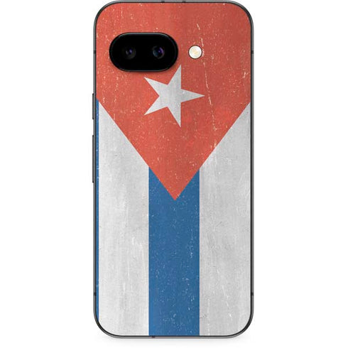 Cuban Flag Distressed Google Pixel 9a Skin